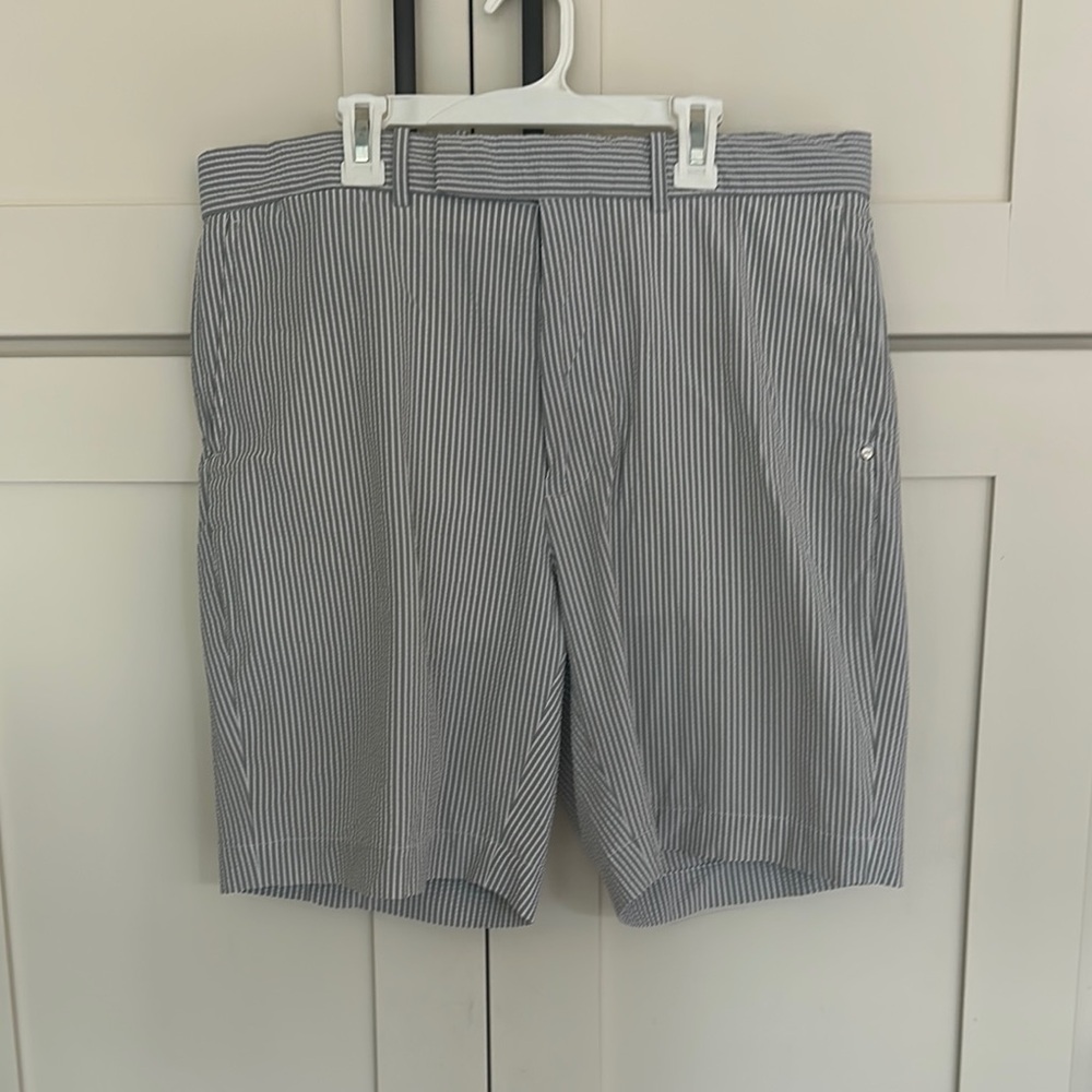 Ralph Lauren Golf Seersucker Striped Chino Shorts